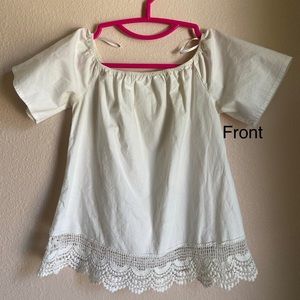 Agaci white off the shoulder blouse